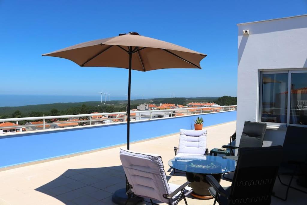 Sitio Penthouse - Big Terrace With Sea View & Bbq Villa Назаре Екстериор снимка