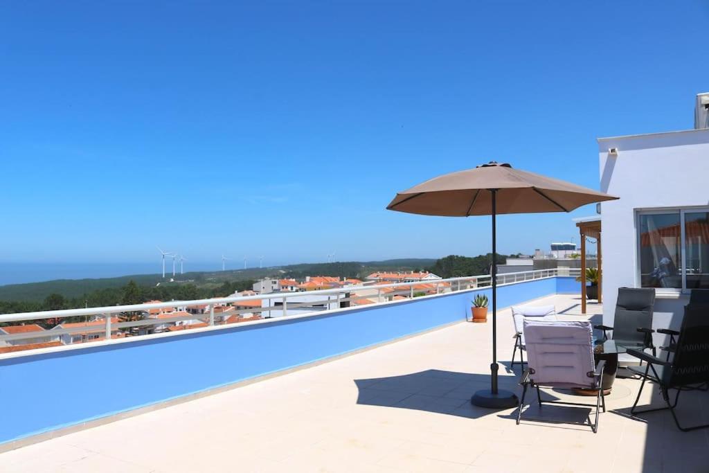 Sitio Penthouse - Big Terrace With Sea View & Bbq Villa Назаре Екстериор снимка