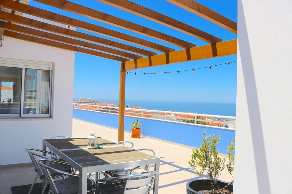Sitio Penthouse - Big Terrace With Sea View & Bbq Villa Назаре Екстериор снимка