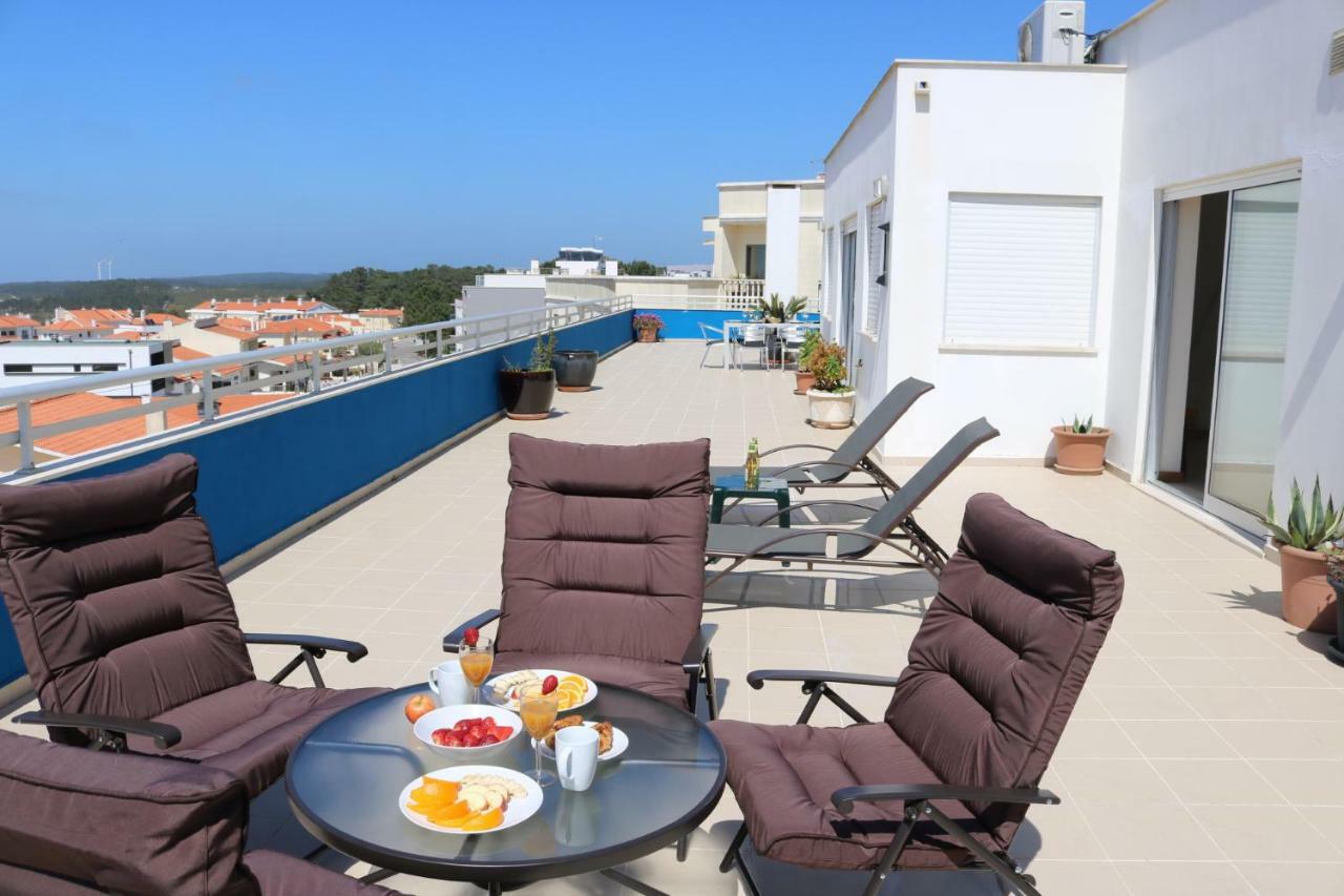 Sitio Penthouse - Big Terrace With Sea View & Bbq Villa Назаре Екстериор снимка